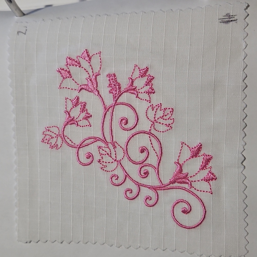 Handmade machine embroidery patch